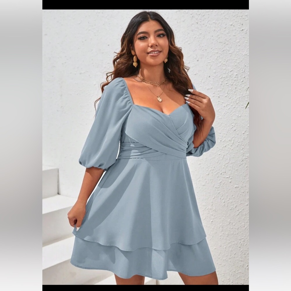Brand New Occasion Dress. Bridal Shower, Wedding, Graduation, Holiday. Blue